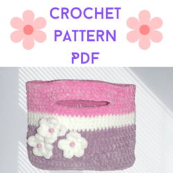Girls Handbag pattern, bag pattern pdf, crochet handbag