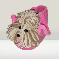Crochet dog Yorkshire Terrier, Puppy and Carrier Amigurumi