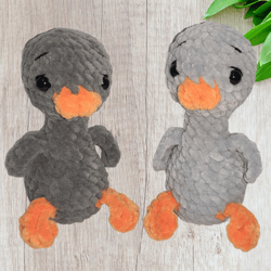 Crochet mini goose, Cute Goose plush, handmade plush