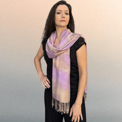 modal hand painted watercolor scarf