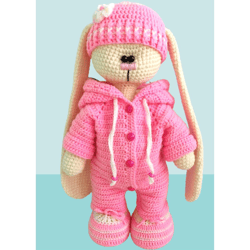 Soft toys bunny Crochet bunny toys, bunny soft, toy animals plush in crochet clothes
