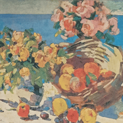 postcard korovin still life 1982