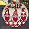 Hello Love SVG - Valentine Gnome Door Hanger SVG - Laser Cut Files - Gnome SVG -Valentine SVG - Glowforge Files