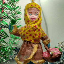Nastenka. A very original and exclusive Christmas tree toy