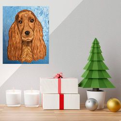 The spaniel dog Art - digital file that you will download
