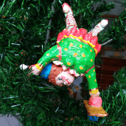 Gymnast from the Fat Man Circus A very original and exclusive Christmas tree toy