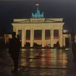 vintage photo postcard berlin brandenburg gate