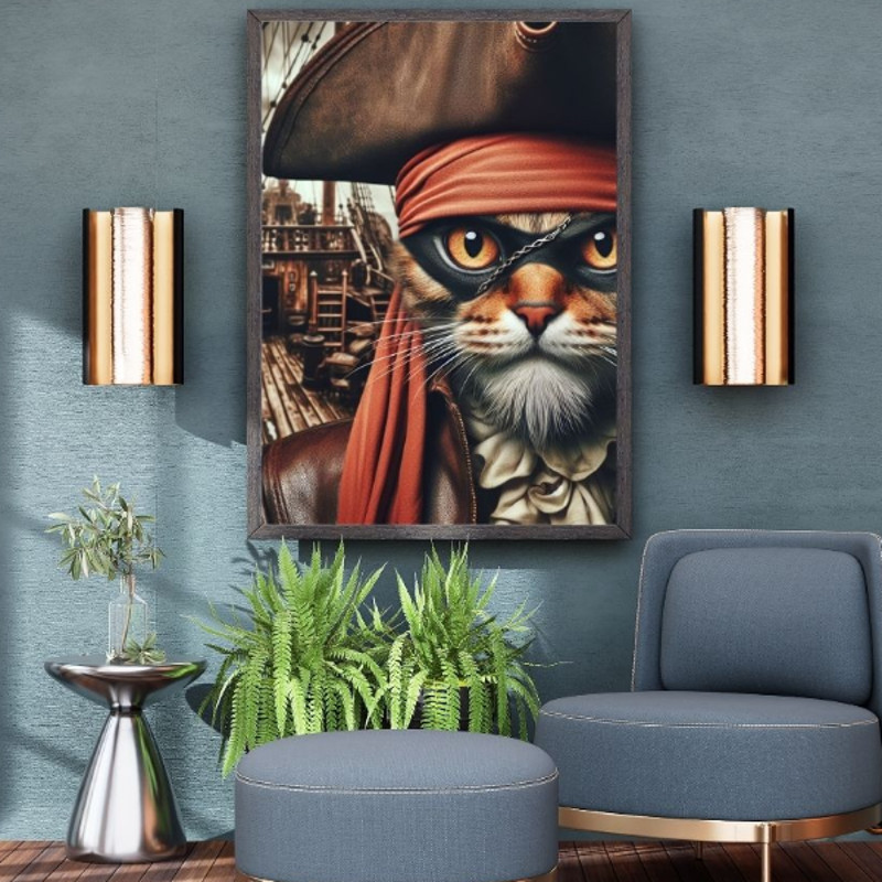 Oturma Odası Çerçeve kedi 1.jpg