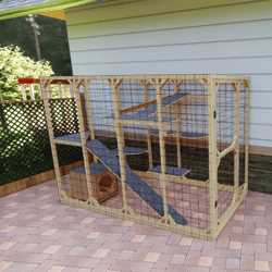 catio cat house plans - cat outside house plans