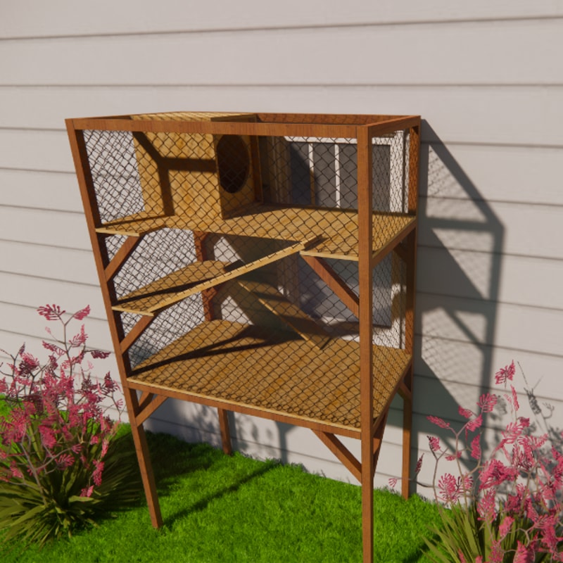 Window Catio Cat House Plans - Window Box Catio Plans | Inspire Uplift
