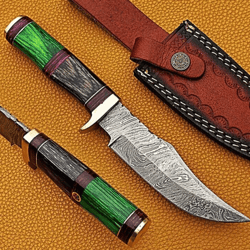 Handmade Damascus Fixed Blade for Him – Gift Edition