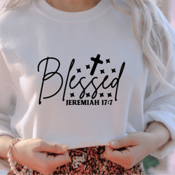 Blessed Jeremiah 17:7 SVG