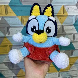 Handmade crochet baby bluey , perfect gift for kids. Adorable and cuddly, this unique toy will bring joy to any child