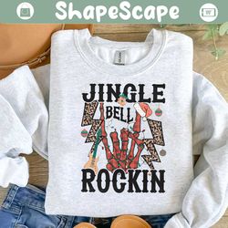 skeleton hand jingle bell rockin svg