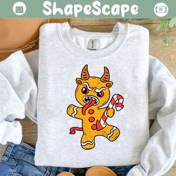 gingerbread man krampus christmas svg