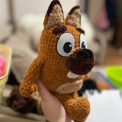 Handmade Bluey Toy Pretzel Gift For Kids. Adorable And Cuddly, This Unique Toy Will Bring Joy To Any Child