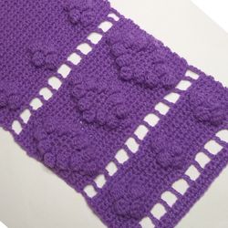 Crochet pattern, crochet blanket pattern, crochet wrap pattern, crochet poncho, crochet bib, crochet necktie, digital