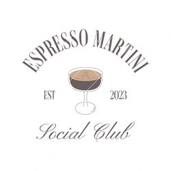 espresso martini social club est 2023 svg