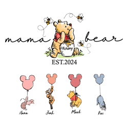 custom mama bear est 2024 winnie the pooh png 1
