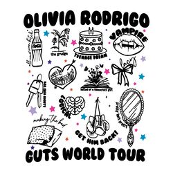 olivia rodrigo guts world tour music concert svg