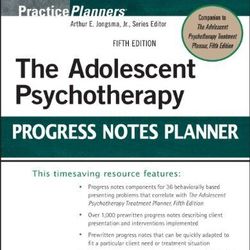 E-BOOK The Adolescent Psychotherapy Progress Notes Planner Practice 5th Edition David J. Berghuis ebook, e-book