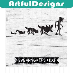 demogorgon evolution svg, demogorgon svg, upside down svg, stranger things svg