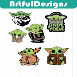 baby yoda bundle star wars svg,baby yoda svg, baby yoda bundle