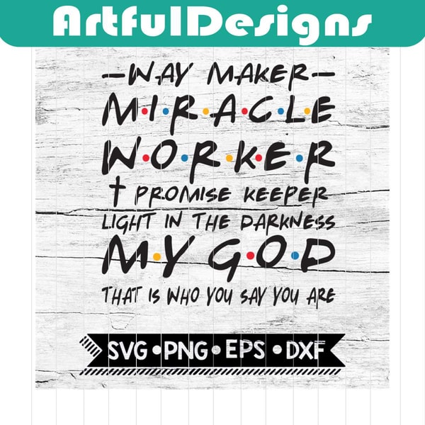 Waymaker svg, Christian svg, Religious svg file, Bible Verse - Inspire ...