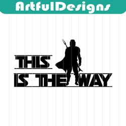 this is the way, baby yoda with santa hat svg, dxf, eps, png instant download