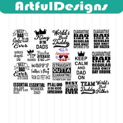 father's and dad gifts and funny sayings bundle dad gift beards svg png file bundle