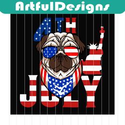 4th of july pitbull with sunglasses svg, independence day svg, pitbull svg, dog lover, america dog svg, american shirt,