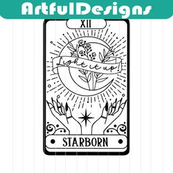 light it up tarot card svg / crescent city svg / reader tarot svg / a house of earth and blood svg / bookish svg / book