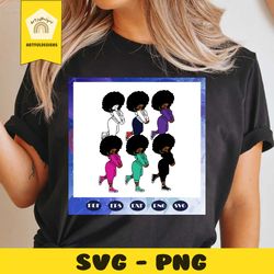 black girl magic svg, women bundle svg, afro queen svg, black power svg, black girl for silhouette, files for cricut, svg, dxf, eps, png instant download
