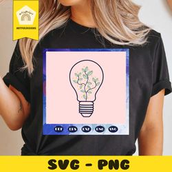 plant light bulb, light bulb clipart, plant svg, plant lover gift, plant lover party, plant lover birthday, trending svg