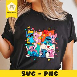 stitch and angel disney valentines day png