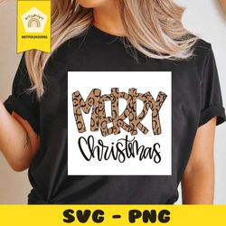 leopard merry christmas svg, christmas svg, xmas svg, christmas gift, merry christmas, holidays svg, happy hoilday, chri