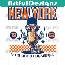 new york nuts about baseball 1962 png