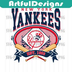 vintage new york yankees est 1903 svg