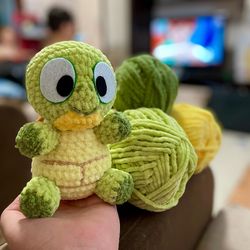 Bright and small plush turtle boy toy, perfect gift for children. Cute, safe, and adorable, made with love and care