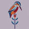 King fisher embroidery pattern