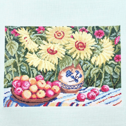 sunflowers wall painting finished embroidered home decor