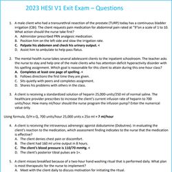 2023 HESI RN V1 Exit Exam Comprehensive Predictor – 160 Questions & Answer Verified NURSING Student PDF