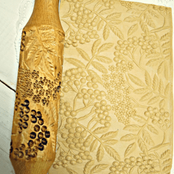 Rolling pin for cookies ,rolling pin with a pattern for cookies