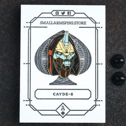 Destiny 2 enamel pin Cayde-6