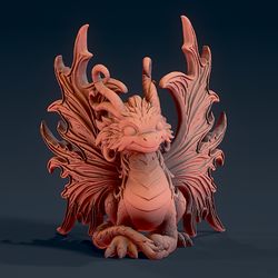 Cute Dragon Stl File 3D printing