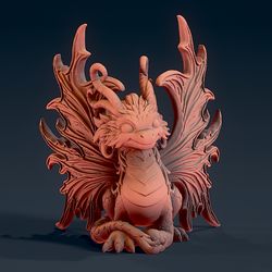 cute dragon stl file 3d printing