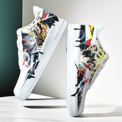 custom sneakers AF1 unisex white luxury inspire customization shoes handpainted personalized design anime wearable art !