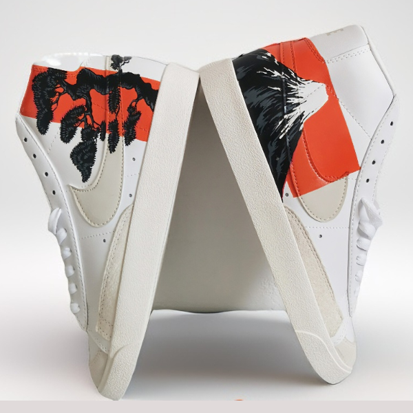 custom sneakers nike Blazer, woman shoes, hand painted sneakers, japan, graphics, wearable art  7.jpg