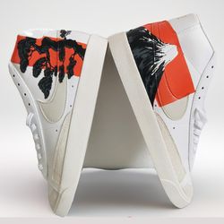 custom sneakers AF1 men white black luxury inspire buty casual shoe handpainted personalized gifts designer wearable art