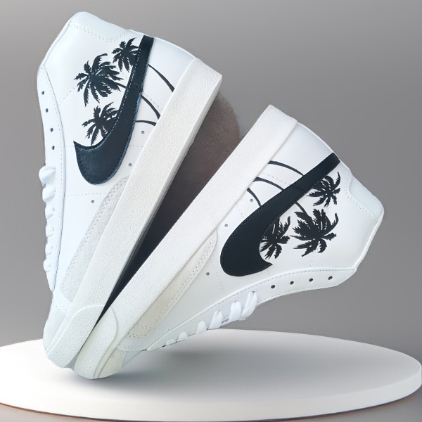 custom sneakers nike Blazer, woman shoes, hand painted sneakers, palm, graphics 3.jpg
